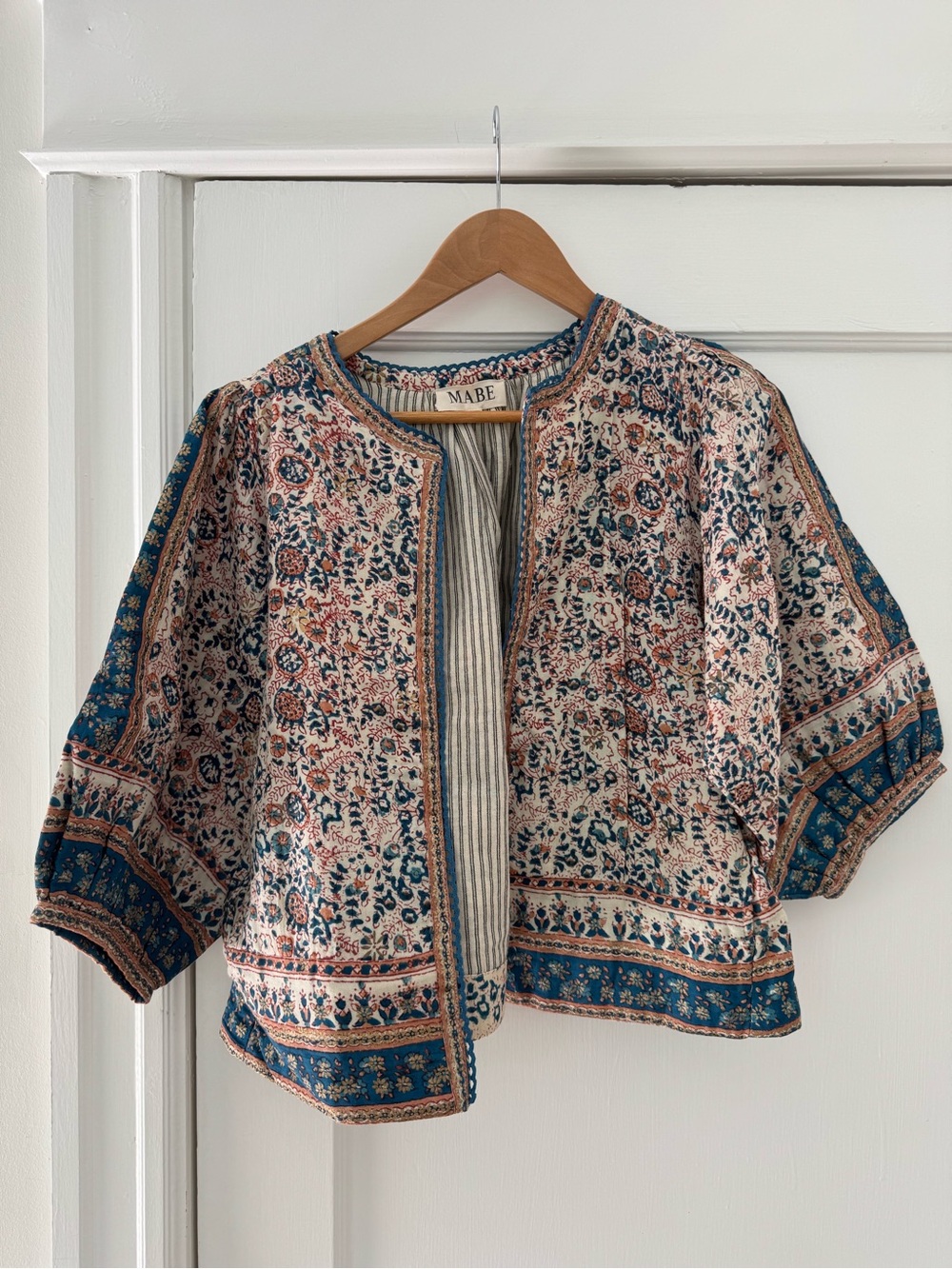 MABE Floral Boho Cropped Jacket